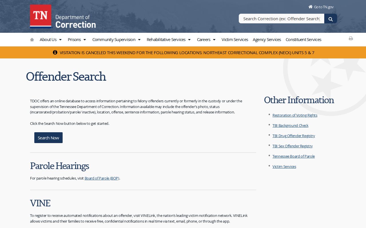 Rutherford County people search using Tennessee FOIL records
